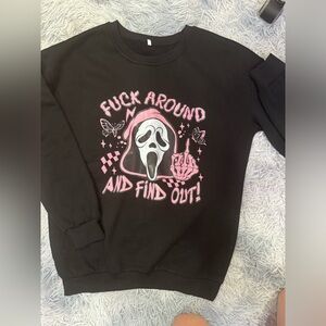 Ghostface printed sweater